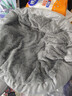 派乐特 猫窝狗窝保暖冬季秋天宠物猫咪毯垫子睡袋 灰色L+头枕 实拍图