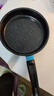 【亏本清仓】韩式麦饭石色不粘锅平底锅铁锅电磁炉不带盖 黑色小煎锅 16cm 实拍图
