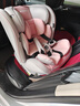 Heekin德国 儿童安全座椅汽车用0-4-12岁婴儿宝宝360度旋转ISOFIX硬接口 时尚粉(ISOFIX+360度旋转) 实拍图