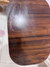 木樽可升降旋转沙发边几边桌客厅茶几家用卧室床边桌床头置物架小桌子 胡桃色+黑架 45*30*(45-80)cm 实拍图