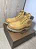 骆驼（CAMEL）【王俊凯同款】加绒马丁靴男鞋秋冬新款大黄靴女户外工装登山靴子 GE122W7757T 金黄色（男款） 42 实拍图