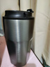 京东京造保温杯 咖啡杯水杯男士女儿童学生伴手礼品316不锈钢 银灰色480ml 实拍图