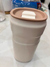 膳魔师（THERMOS）保温杯不锈钢随行杯马卡龙色系桌面水杯学生女士情侣杯子 TSK2 米白咖 440ml 实拍图