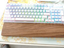 宜适酷(EXCO)胡桃木原切实木 短键盘托机械键盘手托87键电脑掌托鼠标垫护腕垫电竞木质腕托84键款9543 实拍图