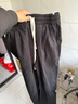 顶峰保罗（Dingfengbaoluo）休闲长裤潮牌宽松直筒裤冬季加绒阔腿工装裤子男HM9901黑色M 实拍图