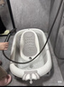 iuu婴儿洗澡盆儿童浴盆大号宝宝可折叠可坐可躺浴架脸盆套餐 【北欧灰】浴盆+可调节浴架+脸盆 材质：食品级PP原料，无添加回料 实拍图