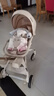 smartstroller遛娃神器婴儿推车可坐可躺轻便折叠双向高景观0-6岁用宝宝溜娃车 香槟金(铝合金车架+3D舒适透气) 实拍图
