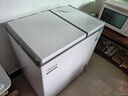 美的（Midea）179L双温双箱家用冰柜大冷冻小冷藏两用卧式冷柜小型冰箱节能低音一级能效BCD-179DKEM(E)国家补贴 实拍图