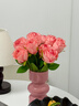 京东鲜花高档玫瑰花8支逼真仿真花假花摆设客厅餐桌装饰摆件拍照摄影道具 实拍图