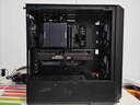 LIANLI联力L216黑色 中塔式台式电竞游戏机箱 标配3把风扇/支持EATX主板竖装显卡360水冷/一体式网孔面板 实拍图