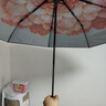 蕉下（beneunder）防紫外线遮阳伞三折双层黑胶晴雨伞防晒伞BM664花椿 实拍图