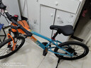 凤凰山地自行车男女变速山地车碟刹青少年儿童自行车学生单车 星际 橙蓝【变速+辐条轮】 20寸【适合125-160cm】 实拍图