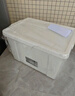 清野の木 衣物收纳箱特大号塑料整理箱110L灰色 1个装 带轮 实拍图