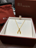 周六福黄金项链女足金999 O字链计价A0510871 约2.62g 40+5cm生日礼物 实拍图