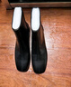 达芙妮【知性优雅】短靴女秋季时尚靴子女法式裸靴时装靴 黑色 38 实拍图