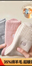 猫人3双装35%羊毛袜子女秋冬中筒毛圈袜加厚保暖袜睡眠袜女士月子袜 实拍图