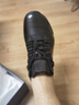 百丽厚底增高健步鞋男25秋新抓纹牛皮户外休闲运动鞋A2215CM5预售 黑色 41 (255mm) 实拍图
