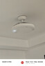 美的（Midea）风扇灯一体餐厅吊扇灯led卧室隐形扇叶三防护眼灯具熟睡风包安装 实拍图