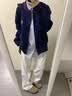 明星同款演唱会白色牛仔裤男cleanfit高级感直筒2026春夏休闲裤子 白色 K3391  XL 体重 80-95kg 建议 151-170斤 实拍图