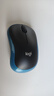 罗技（Logitech）M185鼠标 无线鼠标 办公鼠标 对称鼠标 黑色蓝边 带无线2.4G接收器 实拍图