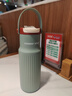 炊大皇316L不锈钢保温杯户外运动学生儿童水杯车载拎手650ml（丛林绿） 实拍图