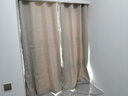 水星家纺免打孔窗帘遮光卧室高遮光布杆子全套隔音飘窗遮阳帘2.4x1.8m米色 实拍图