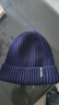 海澜之家（HLA）帽子男士秋冬季保暖加绒毛线针织帽女含羊毛防风防寒 藏青 实拍图