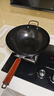 炊大皇铁锅家用无涂层不锈炒锅燃气灶专用炒锅炒菜锅平底锅极铁锅34cm 实拍图