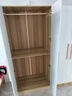 束寻【上门安装】衣柜现代简约实木挂衣杆经济型简易组装出租房卧室 两门80*50*180暖白+胡桃色 自行安装 实拍图