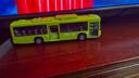 soumade公交车巴士玩具车仿真合金汽车模型超号客车大巴儿童圣诞礼物绿色 实拍图