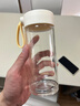 富光清然玻璃杯 高硼硅玻璃水杯子 女生便携牛奶咖啡高颜值茶杯480ml 实拍图
