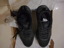特步女子跑步鞋运动鞋冬季新款革面防泼水轻便减震休闲女跑鞋黑色 实拍图