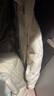 太平鸟女装羽绒服轻薄多巴胺无胆衬衫羽绒休闲外套短款 米白色 M 实拍图