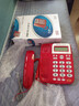 宝泰尔电话机座机 固定电话 办公家用 免电池/大按键 商务酒店固话机 T121红色 实拍图