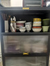 帅仕（shuaishi）厨房用具置物架落地多层餐边柜收纳碗柜家用橱柜微波炉烤箱储物柜 【升级特厚】灰6层70长42深丨高硬度实心门丨特强承重 实拍图