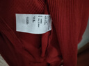 优衣库女装罗纹高领T恤/长袖小高领内搭479588 17 枣红色 S /155/80A 实拍图