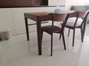 源氏木语实木餐椅北欧风橡木靠背椅家用多材质休闲椅现代简约餐厅吃饭椅子 (橡木胡桃色)0.47米圆弧餐椅*2 实拍图