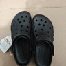 卡骆驰（CROCS）洞洞鞋贝雅男鞋女鞋轻便耐磨一脚蹬拖鞋休闲鞋|10126 【预售】黑色-001 41 /42(260mm) 实拍图
