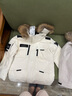 波司登（BOSIDENG）极寒90鹅绒羽绒服冬季男女款一手长大毛领保暖加厚外套 冰霜白8786 S 160/84A 实拍图