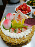 京集送老人祝寿创意寿桃新鲜生日蛋糕聚会祝寿当天日达同城配送2磅 实拍图