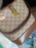 喵小姐轻奢高端品牌女士新款百搭单肩斜挎包包女包复古印花大容量水桶包 咖啡色(精致小众高级感) 实拍图