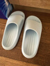 朴西新款EVA踩屎感厚底拖鞋女士居家室内情侣拖鞋男 白色 37-38 实拍图