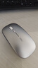 英菲克（INPHIC）M1无线鼠标可充电办公蓝牙三模电量显示静音便携适用于惠普华硕苹果IPAD笔记本电脑无限轻音 【无线-2.4G充电版-轻音按键】太空银 实拍图