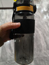 富光塑料杯tritan材质吸管杯男女学生户外运动弹盖带提绳水杯子橙色 实拍图