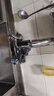 尊驰厨房水龙头万向双档冷热入墙双孔合金电镀洗手脸盆龙头2097B 实拍图