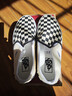 VANS范斯官方 Asher黑白棋盘格夏日一脚蹬女鞋帆布鞋 黑色黑白棋盘格(女款) 38 实拍图