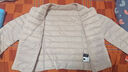 雪中飞羽绒内胆女轻薄羽绒服女短款新款冬季内搭修身时尚羽绒服外 米白 2XL (175) 实拍图