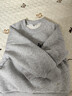 左西男童加绒加厚卫衣冬季2025新款儿童上衣长袖冬装保暖 灰色 130 实拍图