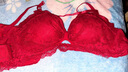 KJ品牌无钢圈文胸小胸聚拢性感蕾丝内衣本命年红色乳胶文胸套装胸罩 69红色套装 75B 34B 实拍图