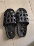 IQGD凉拖鞋男地板拖鞋女情侣室内外居家简约浴室2215 熠光黑 40-41 实拍图